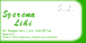 szerena lihi business card